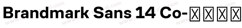 Brandmark Sans 14 Co字体转换